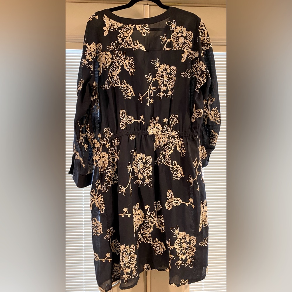 EUC Westport 1969 button down shirt dress/cover up SZ 16 - Picture 2 of 7